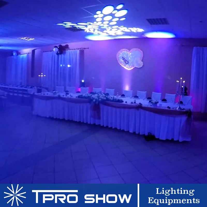 UV Spotlight Sound Party Lights Flat Black Light DMX 512 LED PAR Violet Stroboscope Disco Light Effect For Stage Club Home DJ