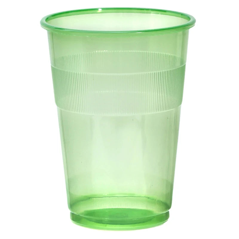 40 Pieces x Home Party Wedding Supplies, 9oz/250ml Green Famous Service Impact Plastic Drinking Cup