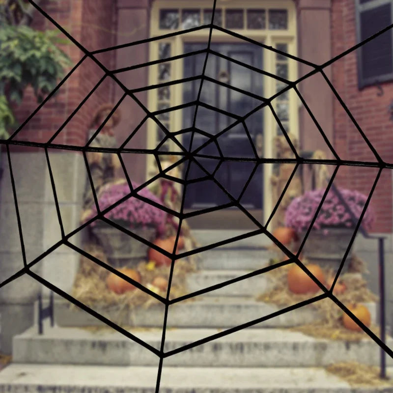 1pc Giant Spider Web Halloween Decoration Outdoor Courtyard and Lawn Spider Web Terror Courtyard Decoration Design