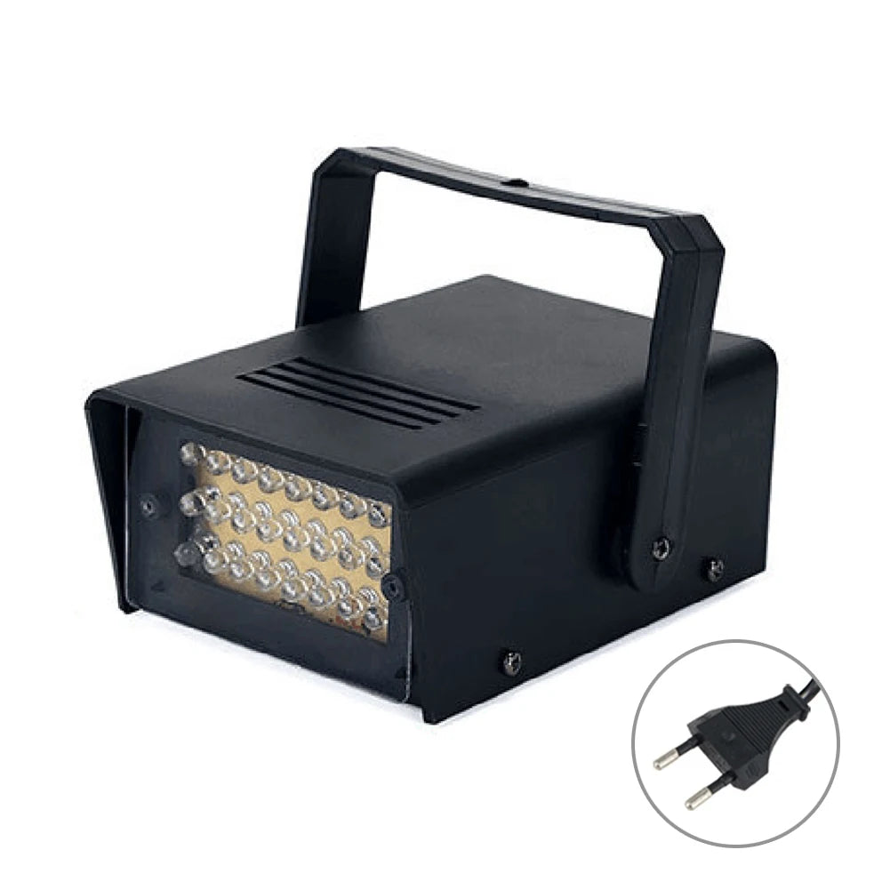 Remote Control Flash LED White Adjustable Speed KTV DJ Disco Party Strobe Light