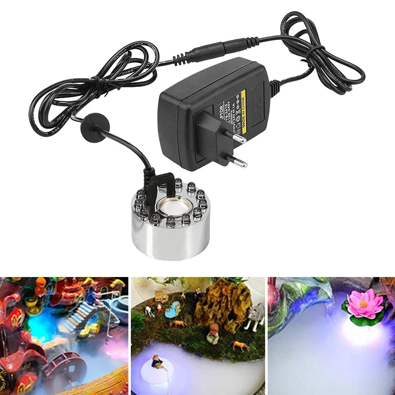 Fountain Pond Fogger Pumpkin Light Fogger With 12 Color LED Lights Halloween Easter Christmas Party Festival Decoration