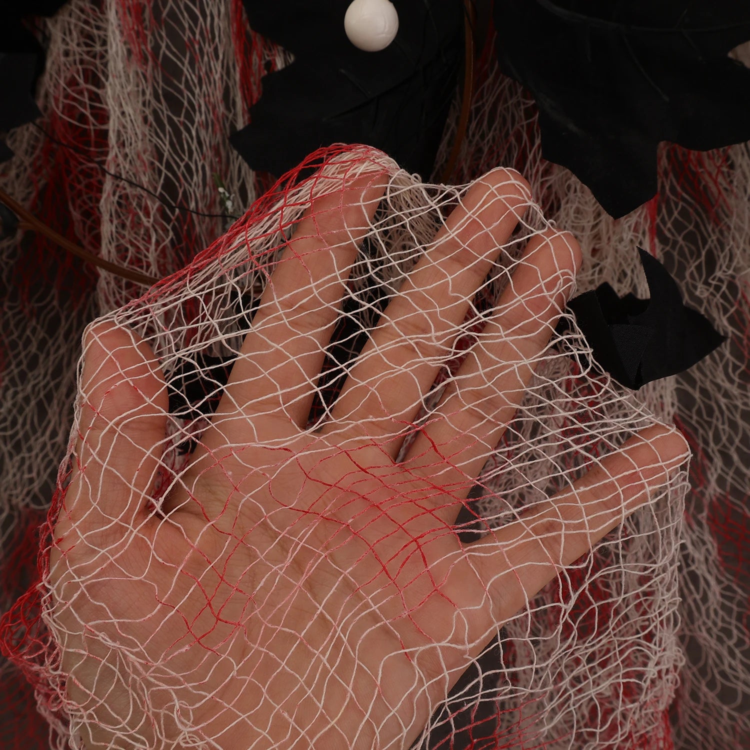 Scary Halloween Blood Gauze Staircase Indoor Outdoor Decoration Haunted House Blood Creepy Cloth Home Party Horror Scene Props