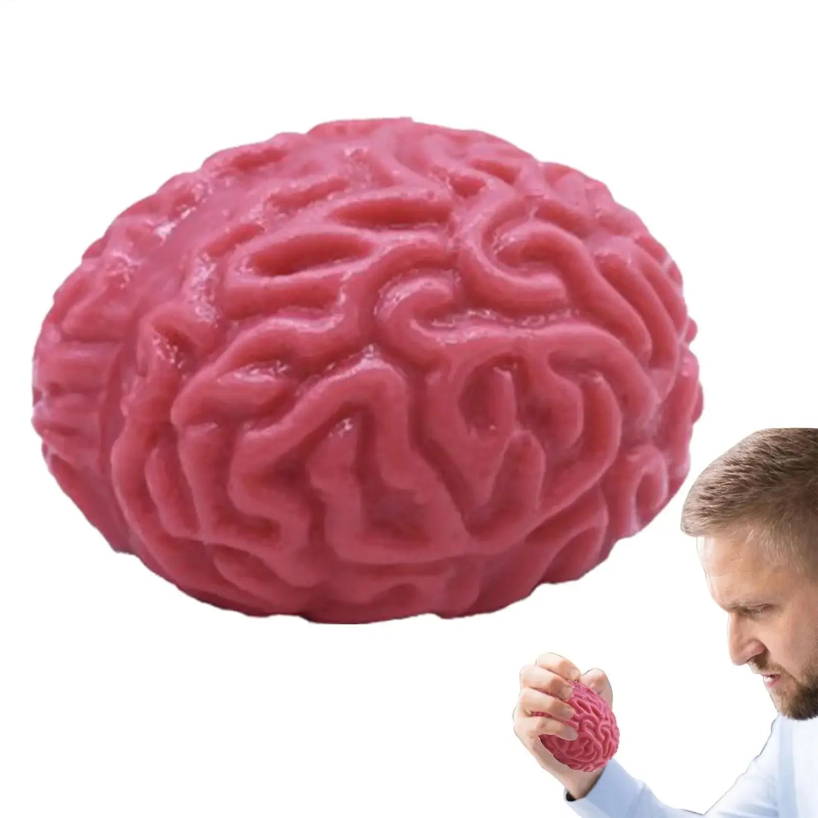Plus Size Large Brain Squishy Squeeze Ball Giant Jumbo Big Brain Ball Stress Relief Toy, Fun Toy for Party Favors