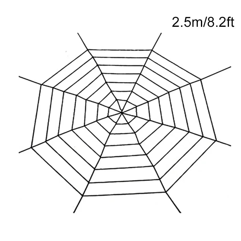 1pc Giant Spider Web Halloween Decoration Outdoor Courtyard and Lawn Spider Web Terror Courtyard Decoration Design