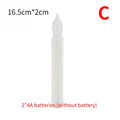 4/1PCS Long Halloween LED Candle Flameless Pointed Candle Light Battery Powered Flickering Candle Light Home Decoration