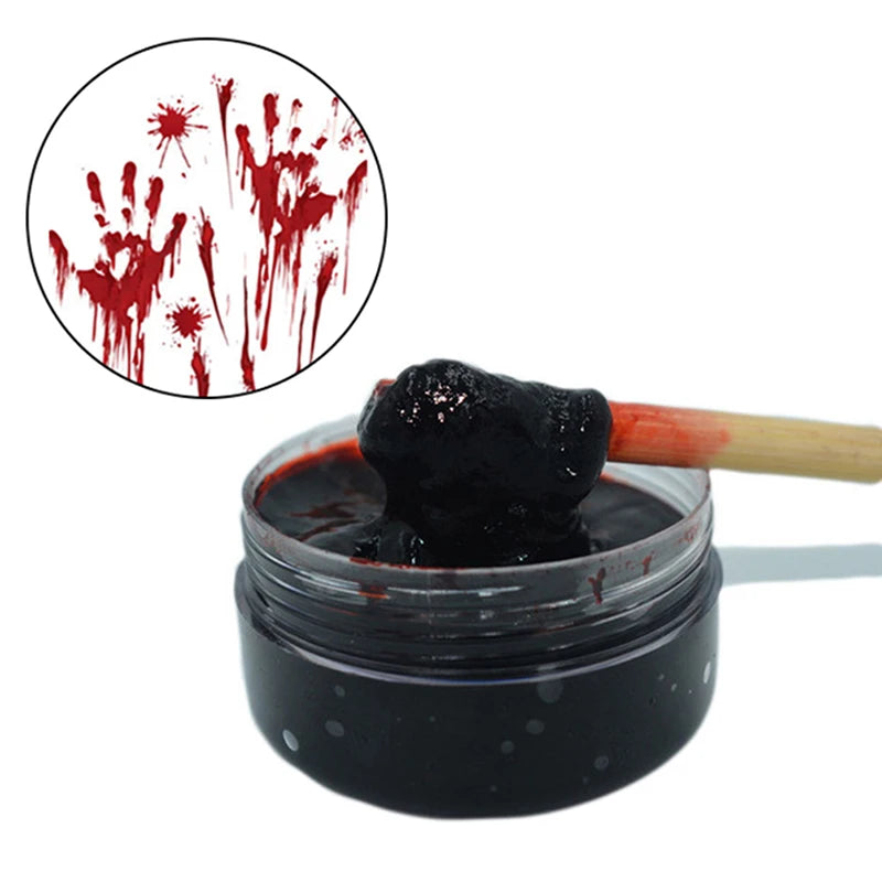 Thick Blood Fake Clot Blood Gel Makeup Vampires Scars For Halloween Cosplay 1Oz