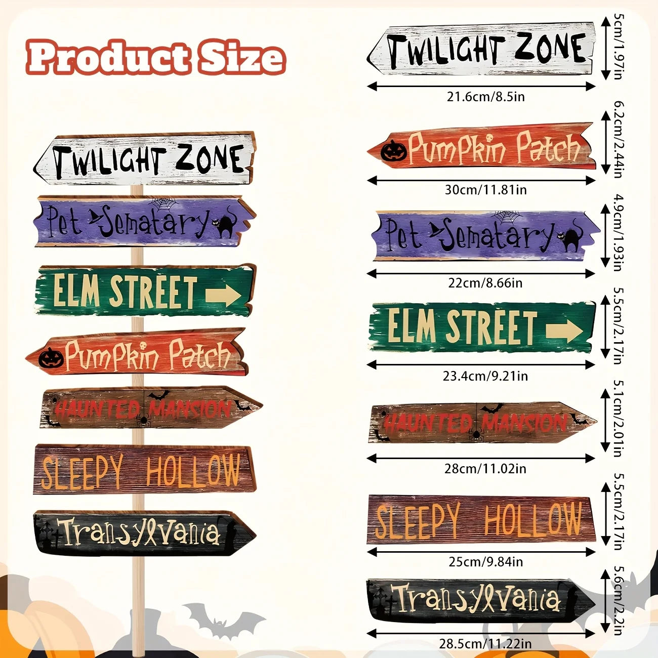 Halloween Decorations Outside Yard Sign Decor Scary Halloween Street Signs Halloween Party Photo Booth Props for Outdoor