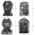 4pcs Halloween Yard Signs Tombstone Decoration Cemetery Foam Haunted House Graveyard for House Outdoor Party Prank Props