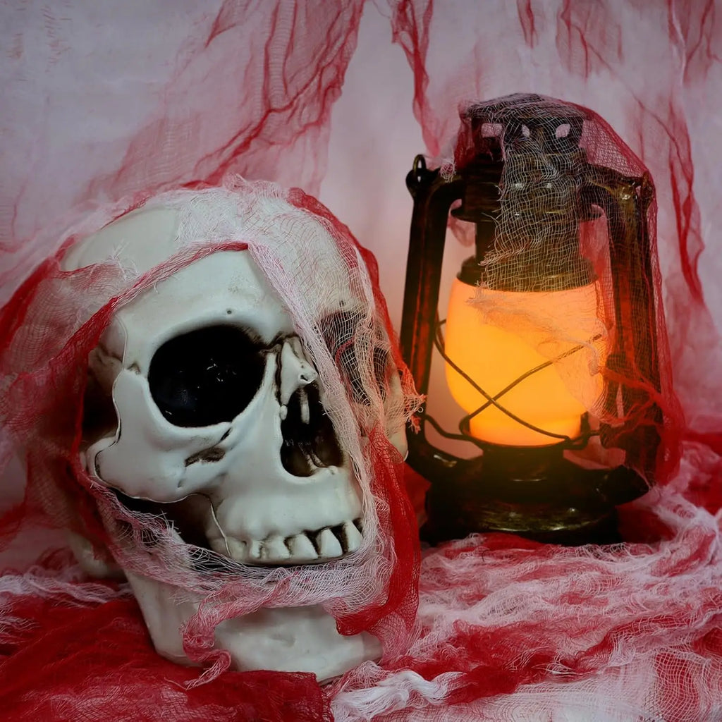 Scary Halloween Blood Gauze Staircase Indoor Outdoor Decoration Haunted House Blood Creepy Cloth Home Party Horror Scene Props