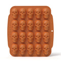 Skull Baking Mold/ Ice Cube Tray - Halloween Cake Candy Chocolate Decor Silicone Food Grade Flexible Easy Release Reusable Mold