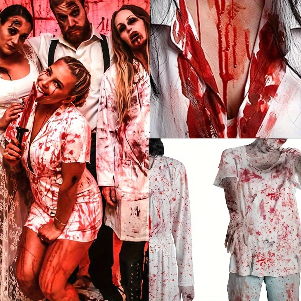 Halloween Plasma Spray Create Realistic Blood Effects Horror Fake Blood Spray Halloween Cosplay Makeup Washable Eye Blood Drops