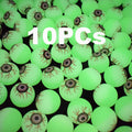 10pcs Eyeball Bouncy Balls Toys Green Light Up Eye Bouncy Ball Realistic Fluorescent Eyeball Rubber Ball Halloween Toy 30mm